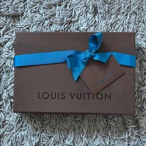 Louis Vuitton Gift Box with Blue Ribbon